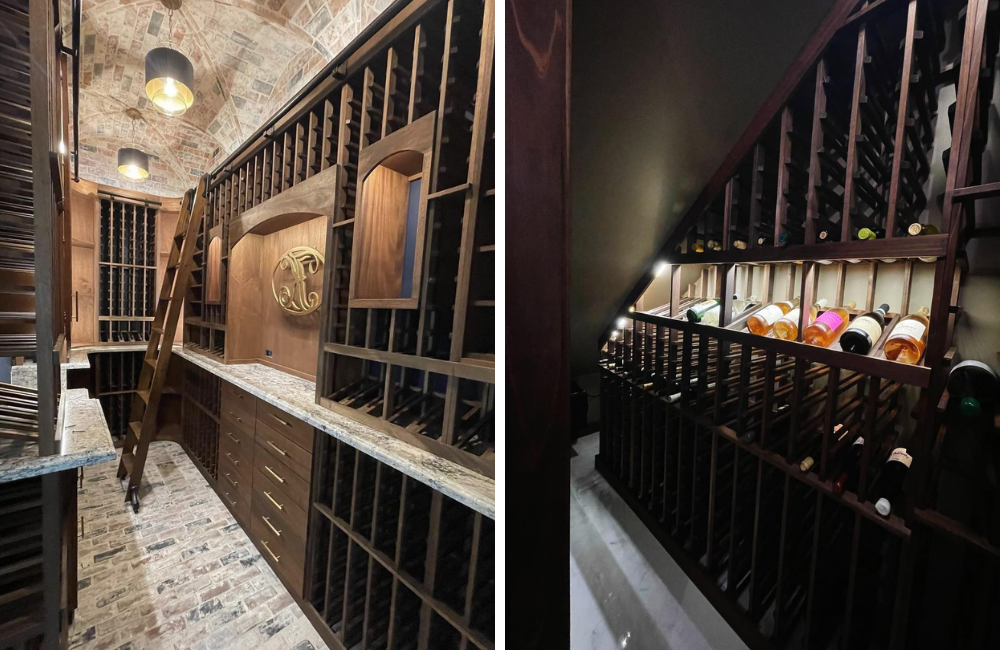 basement wine cellar design
