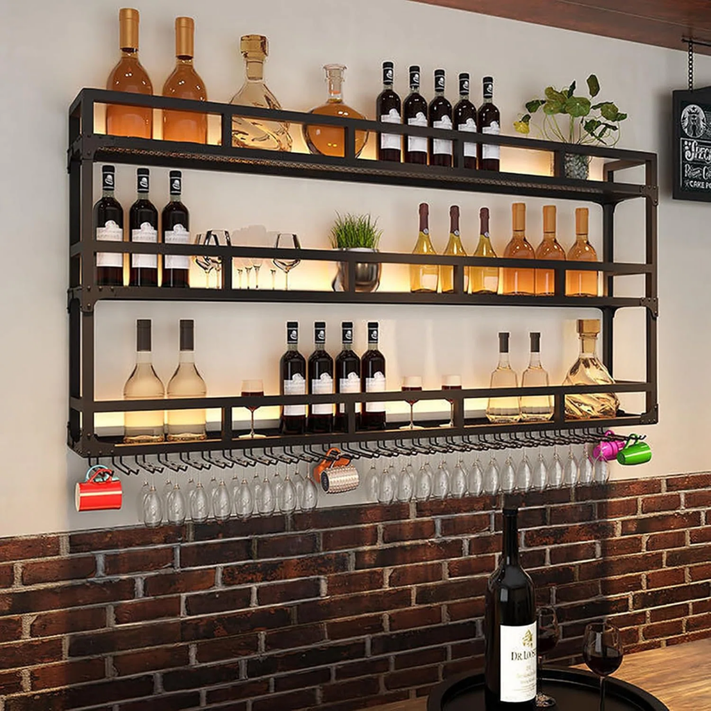 floating wine rack